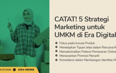 CATAT! 5 Strategi Marketing untuk UMKM di Era Digital